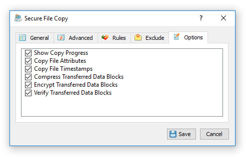 Secure File Copy Options